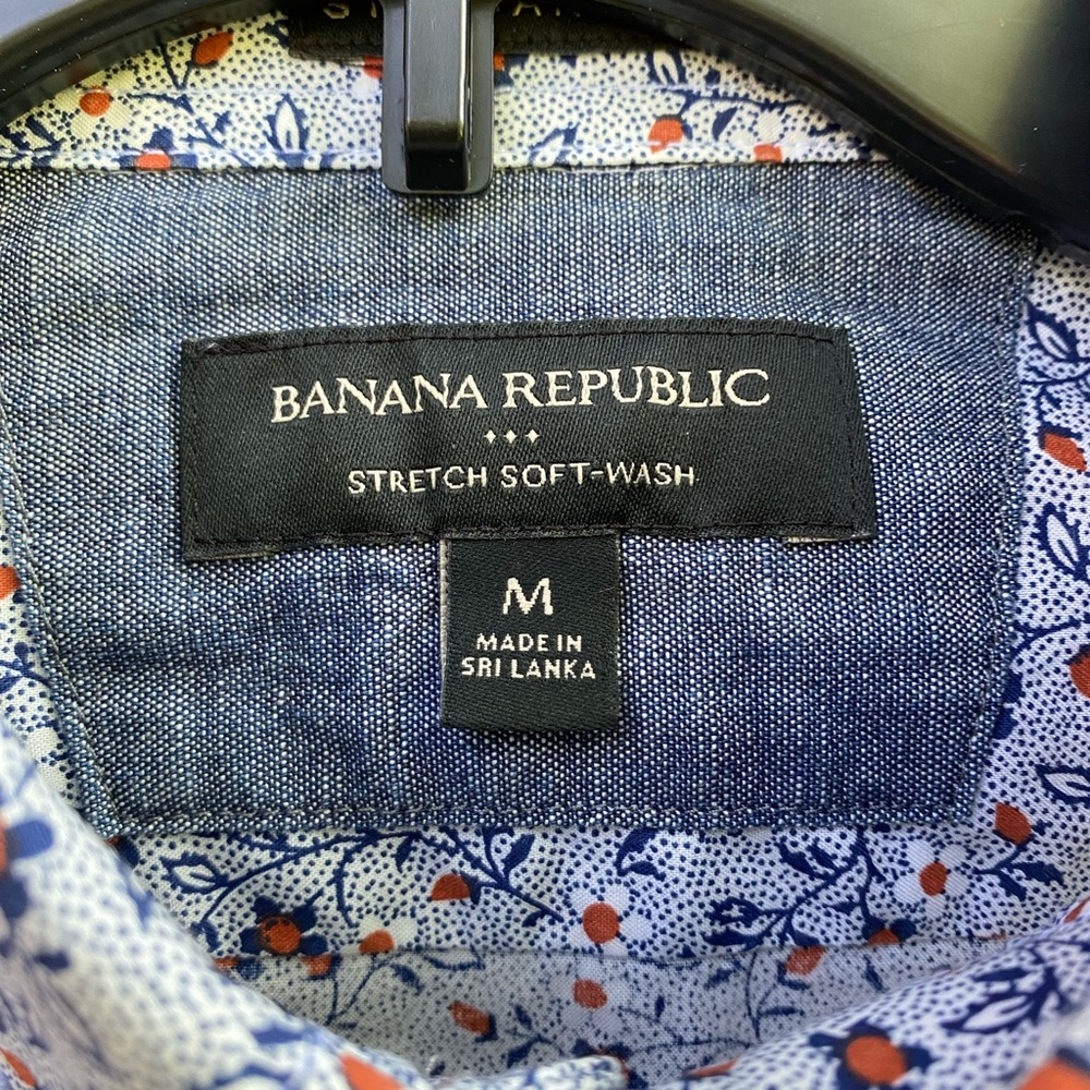 Banana Republic Stetch Soft-Wash Short Sleeve Men’s Shirt size M